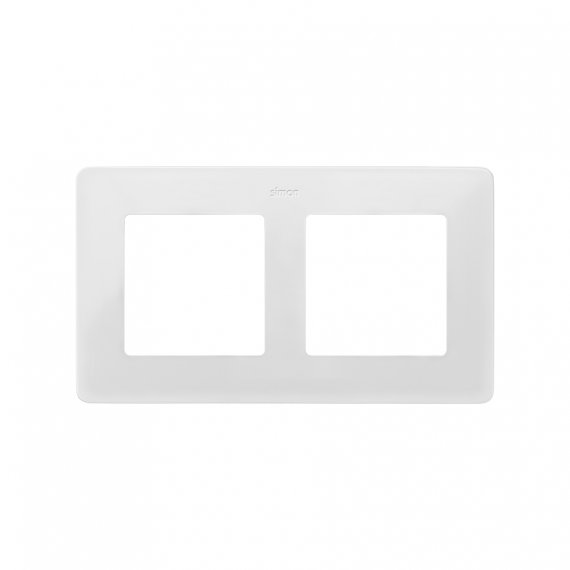 Фотография товара 'Simon 8200620-030 Рамка на 2 поста, белый/серый, S82D'