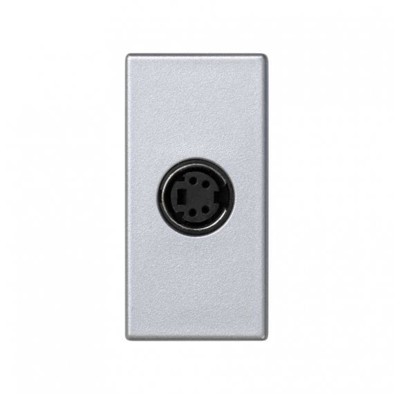 Фотография товара 'Simon K103B-8 Розетка узкая S-video, алюминий, K45, Connect'