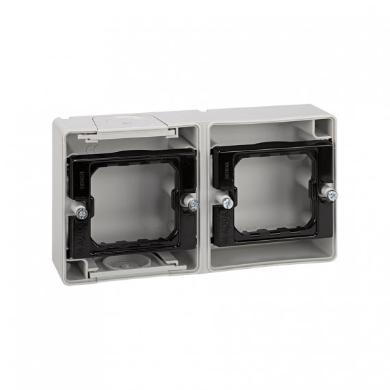 Фотография товара 'Simon 4400761-035 Монтажное основание на 2 поста, накладн.горизонт.монтаж'