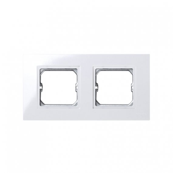 Фотография товара 'Simon 2701620-030 Рамка на 2 поста для вставок и крышек с суппортами'