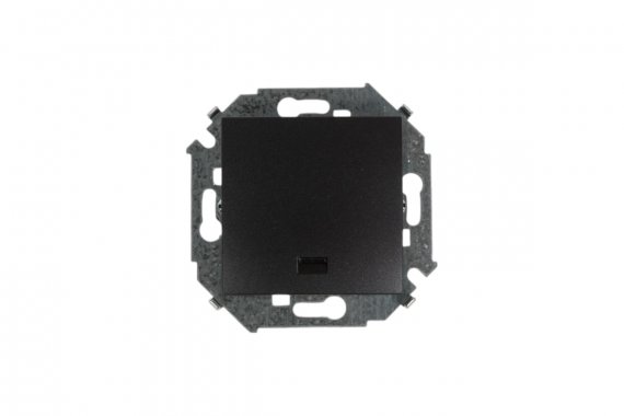 Фотография товара 'Simon 1591160-038 Кнопочный выключатель с подсветкой, 16A 250В'