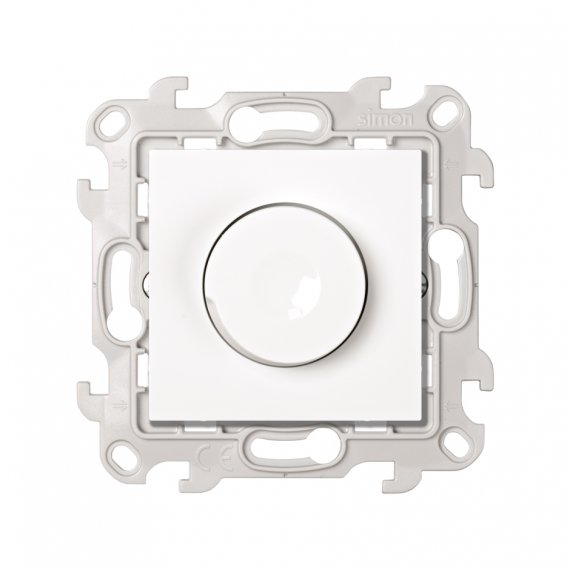 Фотография товара 'Simon 2412313-030 Светорегулятор LED повор-нажимной, проходной, 6-60Вт 230В'