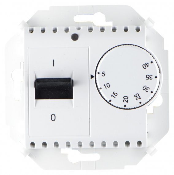 Фотография товара 'Simon 1591775-030 Регулятор т/пола механический с датчиком 3600Вт, 16A 250В'