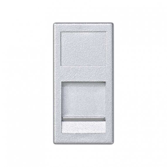 Фотография товара 'Simon KA76-8 Накладка узкая прямая на 1 разъем RJ45 со шторкой'