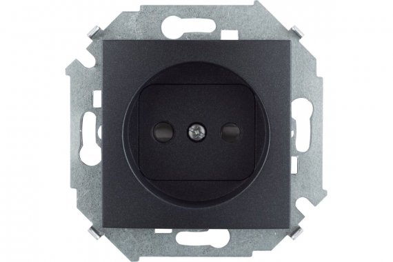 Фотография товара 'Simon 1591444-038 Розетка со шторками 2Р, 16A 250В'