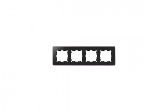 Фотография товара 'Simon 8201640-251 Рамка на 4 поста, графит/металл.фиолетовый, S82D'