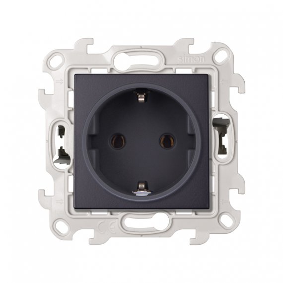Фотография товара 'Simon 2420434-038 Розетка Schuko 2Р+Е, 16A 250В~ P&Go'