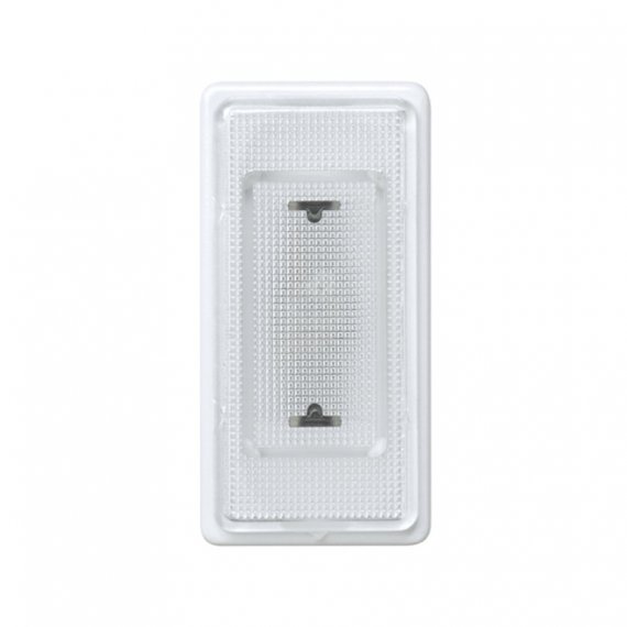 Фотография товара 'Simon 27808-34 Сигнальный индикатор узкий с прозрачным с/фильтром, 230В'