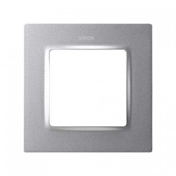 Фотография товара 'Simon 8200617-093 Рамка на 1 пост, мат.алюминий, S82C'