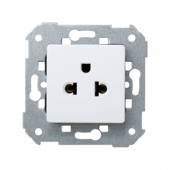 Фотография товара 'Simon 27439-35 Розетка евро-американская 2Р+Е, 16A 250В~ винт'