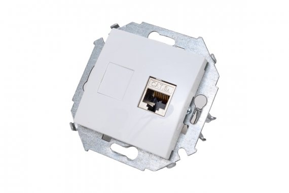 Фотография товара 'Simon 1591563-030 Розетка информационная RJ45 Cat.6A FTP (AMP)'