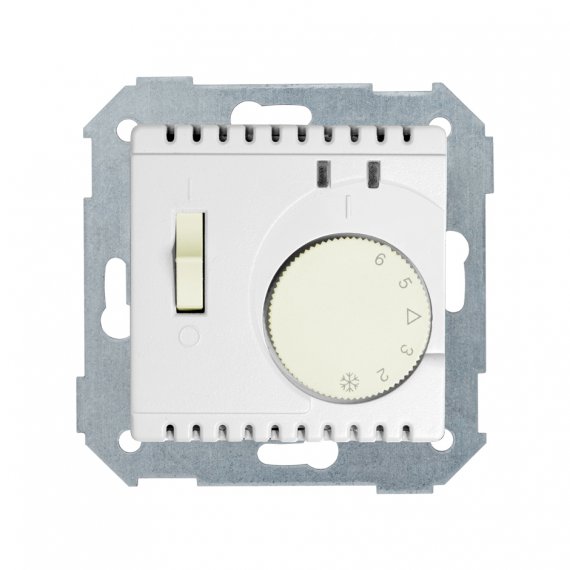 Фотография товара 'Simon 82504-30 Регулятор т/пола механич. с внешним датчиком, 16А 230В~, белый, S82'