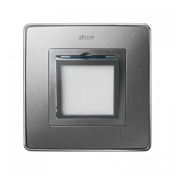 Фотография товара 'Simon 82036-93 Накладка для ориент.светильника, мат.алюминий, S82D'