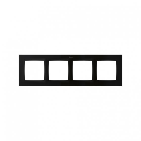 Фотография товара 'Simon 8200647-098 Рамка на 4 поста, мат.черный, S82C'