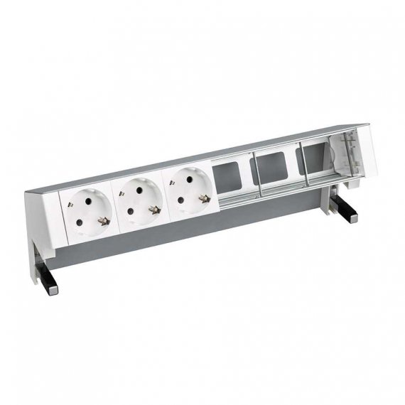 Фотография товара 'Simon 42603000-133 Настольный x6 розеточный блок, 3х2P+E, 3 пустых модуля'