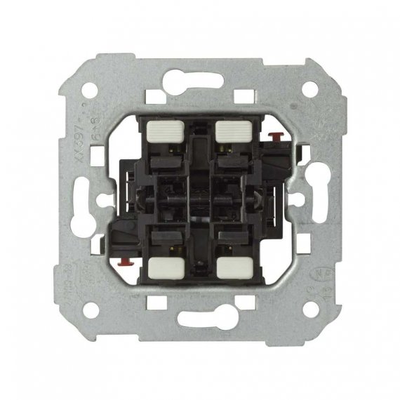 Фотография товара 'Simon 75397-39 Двухклавишный переключатель (проходной), 10AX 250В~, S75'