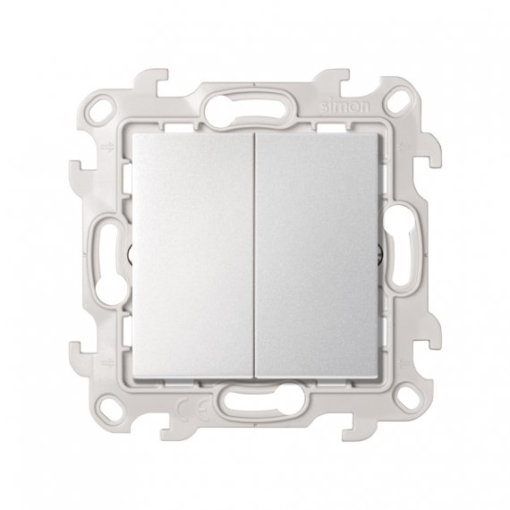 Фотография товара 'Simon 2450398-033 Двухклавишный выключатель, 10AX 250В'
