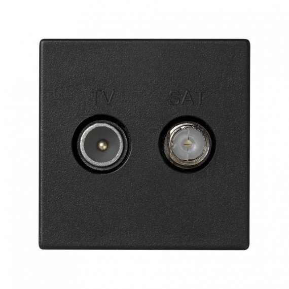 Фотография товара 'Simon K130A-14 Розетка TV+SAT, графит, K45, Connect'