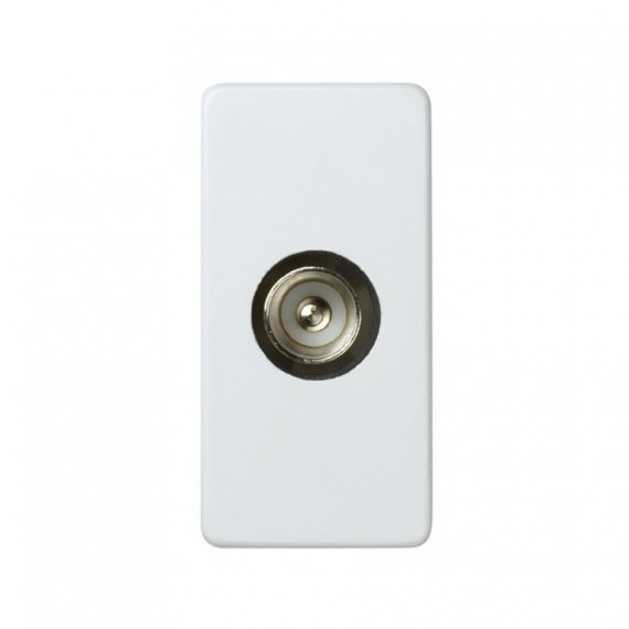 Фотография товара 'Simon 27475-34 Розетка TV одиночная узкая, белый'