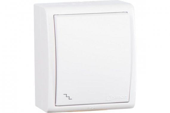 Фотография товара 'Simon 1594204-030 Переключатель (проходной) IP54 с подсветкой, 10AX 250В'