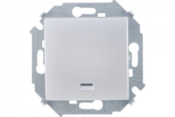 Фотография товара 'Simon 1591160-033 Кнопочный выключатель с подсветкой, 16A 250В'