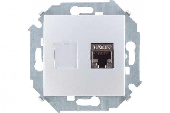 Фотография товара 'Simon 1591563-033 Розетка информационная RJ45 Cat.6A FTP (AMP)'