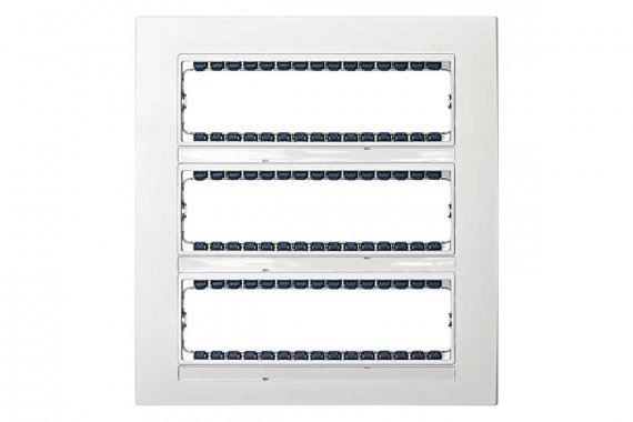 Фотография товара 'Simon 82852-30 Рамка на 24 узких мех-ма, 3 ряда, белый, S82Centr'