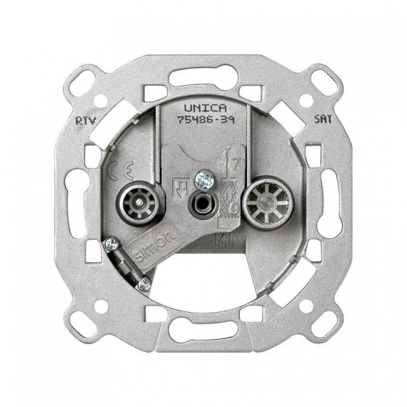 Фотография товара 'Simon 75487-39 Розетка R-TV+SAT проходная, S75'