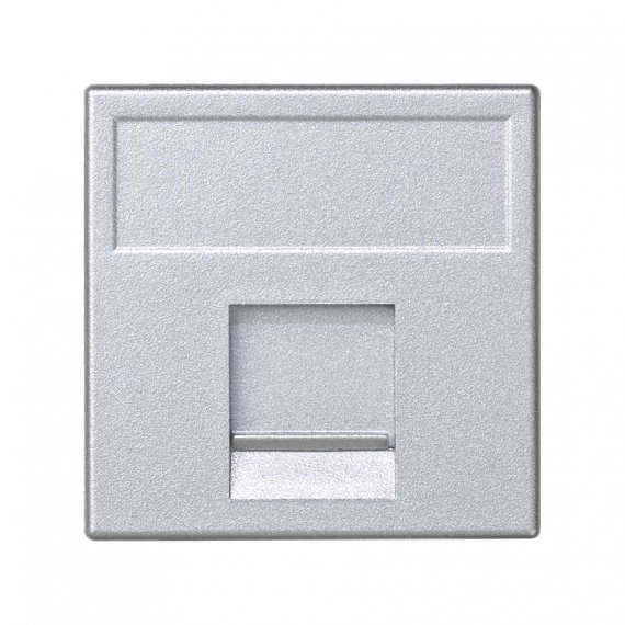 Фотография товара 'Simon K76-8 Накладка прямая на 1 разъем RJ45 со шторкой'