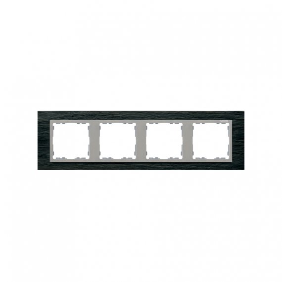 Фотография товара 'Simon 82947-63 Рамка на 4 поста, камень, сланец/алюминий, S82N'