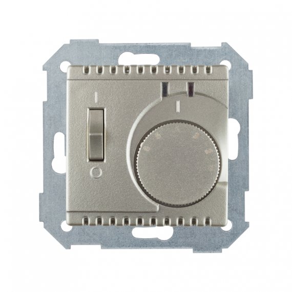 Фотография товара 'Simon 82504-34 Регулятор т/пола механич. с внешним датчиком, 16А 230В~, шампань, S82'