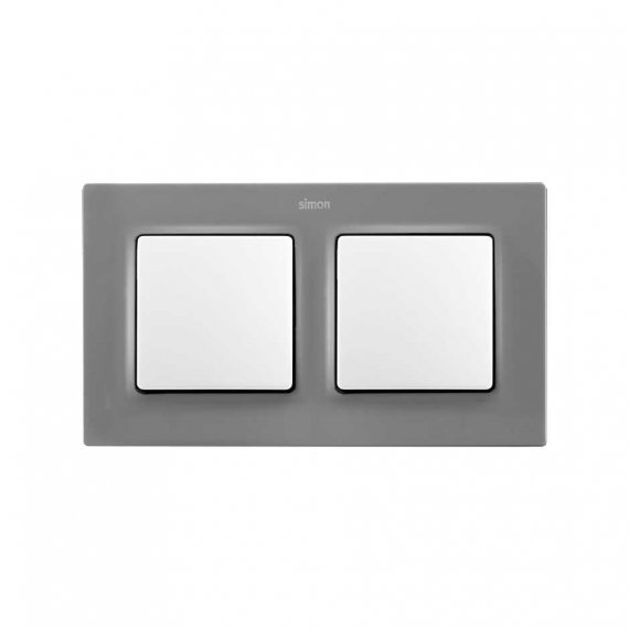 Фотография товара 'Simon 8200627-092 Рамка на 2 поста, мат.серый, S82C'