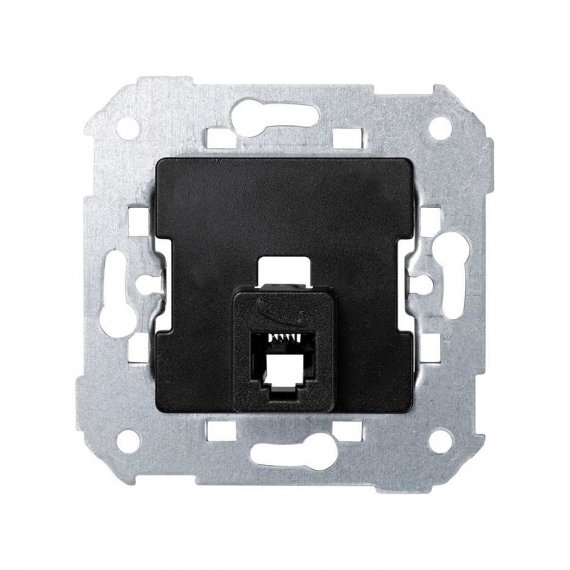 Фотография товара 'Simon 75480-32 Розетка телефонная RJ11 на 4 контакта, графит, S75'