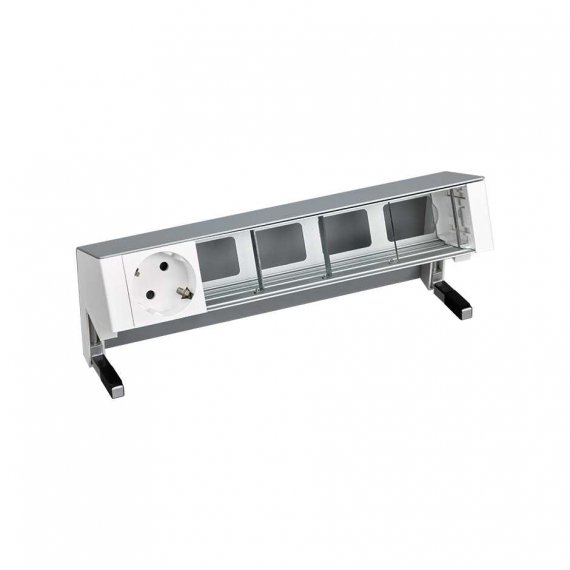 Фотография товара 'Simon 42501000-133 Настольный x5 розеточный блок, 1х2P+E, 4 пустых модуля'