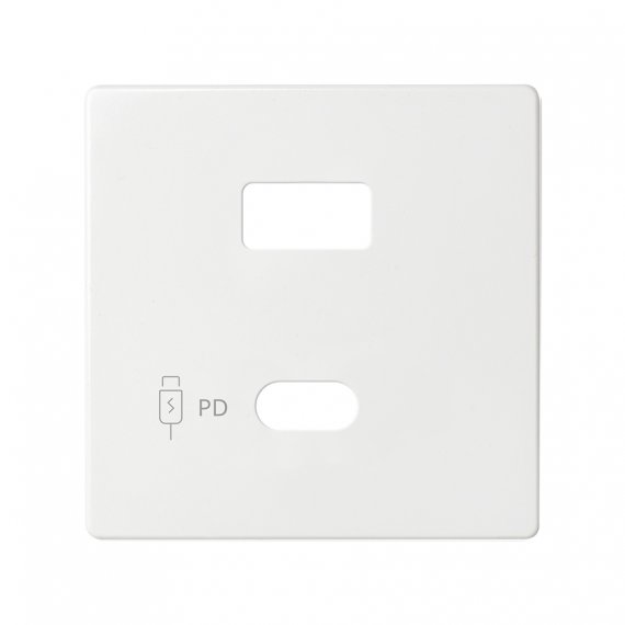 Фотография товара 'Simon 8201296-030 Накладка для заряд.устройства USB A+C, белый, S82'