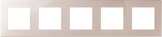 Фотография товара 'Simon 2400650-034 Рамка на 5 постов, шампань, S24'