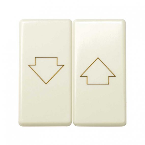 Фотография товара 'Simon 27028-32 Клавиша двойная для выкл-ля жалюзи с блокировкой и пикт."Стрелки"'