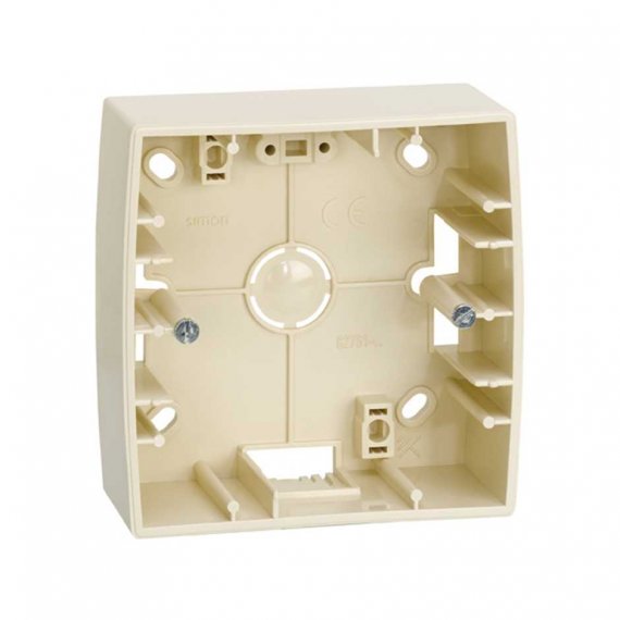 Фотография товара 'Simon 82750-31 Коробка подъемная узкая на 1 пост, сл.кость, S82'