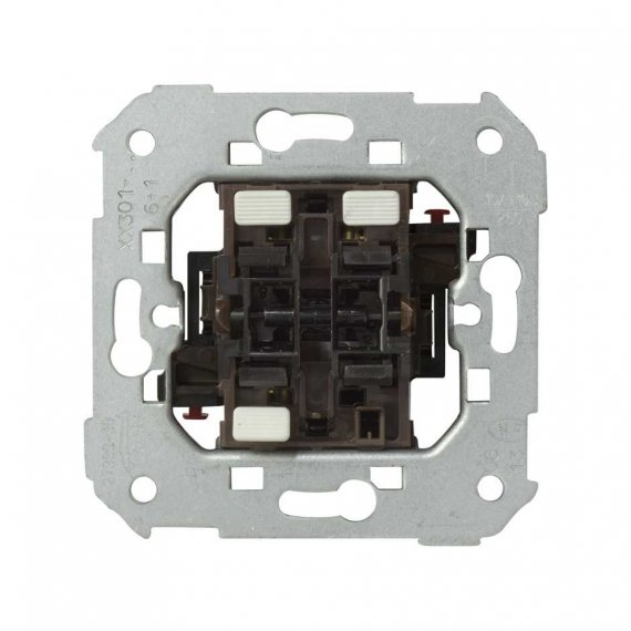 Фотография товара 'Simon 75301-39 Двухклавишный комбинированный выключатель, 10АХ/10А 250В~, S75'