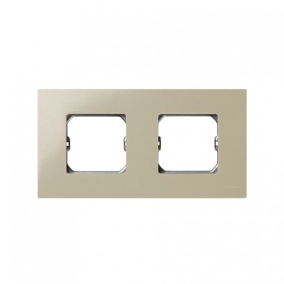 Фотография товара 'Simon 2700620-031 Рамка на 2 поста базовая с суппортами'