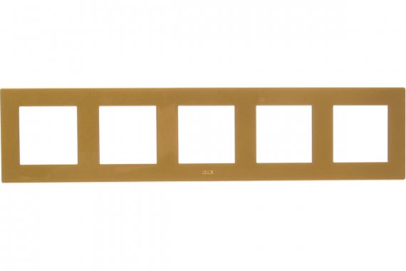 Фотография товара 'Simon 2400650-066 Рамка на 5 постов, золото, S24'