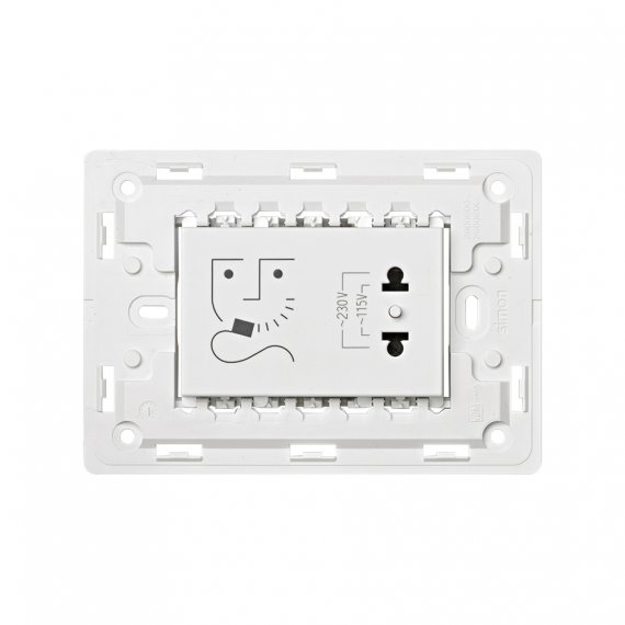 Фотография товара 'Simon 8200482-030 Розетка для электрических бритв, 16A 230В'