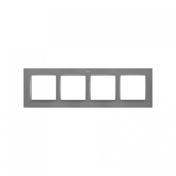 Фотография товара 'Simon 8200647-092 Рамка на 4 поста, мат.серый, S82C'