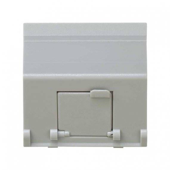 Фотография товара 'Simon 27081-37 Накладка наклонная со шторкой на 1 разъем RJ45'