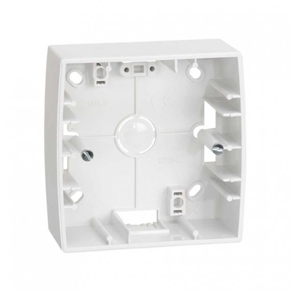 Фотография товара 'Simon 82750-30 Коробка подъемная узкая на 1 пост, белый, S82'