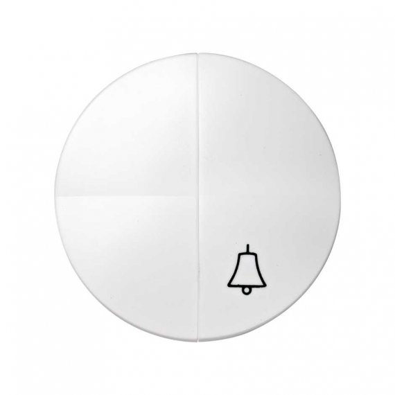 Фотография товара 'Simon 88027-30 Клавиша двойная для комб. выкл-ля с пикт."Звонок", белый, S88'