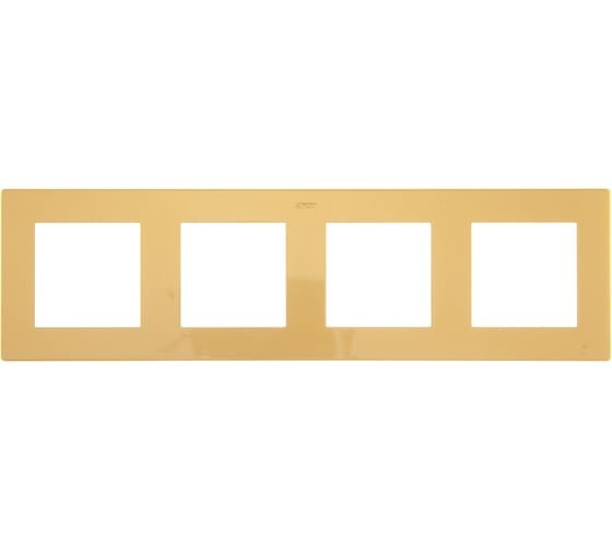 Фотография товара 'Simon 2400640-066 Рамка на 4 поста, золото, S24'
