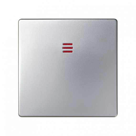 Фотография товара 'Simon 82011-33 Клавиша для вык-ля S75 с подсветкой, алюминий, S82'