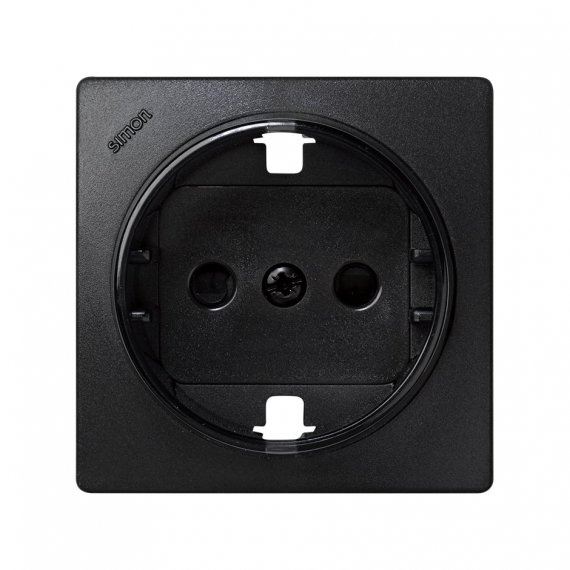 Фотография товара 'Simon 73041-62 Накладка со шторками для розетки с заземлением 2Р+Е'
