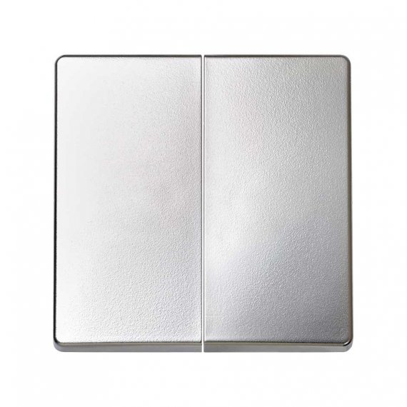 Фотография товара 'Simon 8202026-033 Клавиша двойная для перекрестного вык-ля, алюминий, S82'